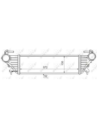 Radiador de aire de admisión Nrf 30340 - INTERCAMBIADOR DE AIRE TURISMO EASY FIT