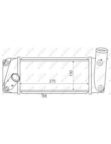 Radiador de aire de admisión Nrf 30347 - INTERCAMBIADOR DE AIRE TURISMO 1.4 D4D 12- EASY FIT