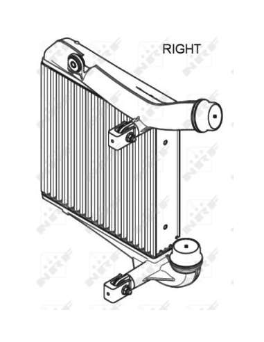 Radiador de aire de admisión Nrf 30350 - RADIADOR DE AIRE DE ADMISION EASY FIT