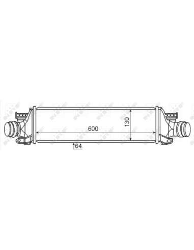 Radiador de aire de admisión Nrf 30351 - INTERCAMBIADOR DE AIRE TURISMO ) Aveo 11- EASY FIT