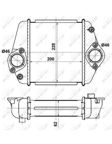 Radiador de aire de admisión Nrf 30360 - INTERCAMBIADOR DE AIRE TURISMO iTD 2008- EASY FIT