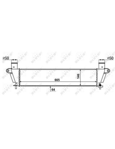 Radiador de aire de admisión Nrf 30367 - INTERCAMBIADOR DE AIRE TURISMO .5DiTD 04-2012- EASY FIT