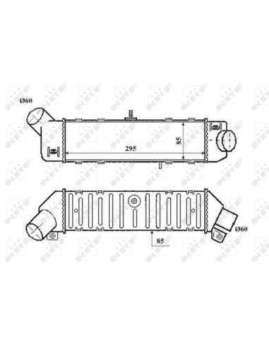 Radiador de aire de admisión Nrf 30412 - INTERCAMBIADOR DE AIRE TURISMO 99- EASY FIT