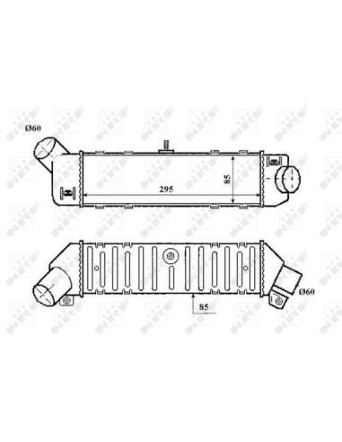 Radiador de aire de admisión Nrf 30413 - INTERCAMBIADOR DE AIRE TURISMO 99- EASY FIT