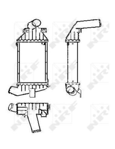 Radiador de aire de admisión Nrf 30426 - INTERCAMBIADOR DE AIRE TURISMO Astra 98- EASY FIT