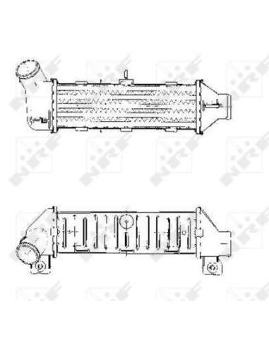 Radiador de aire de admisión Nrf 30444 - INTERCAMBIADOR DE AIRE TURISMO 96- EASY FIT