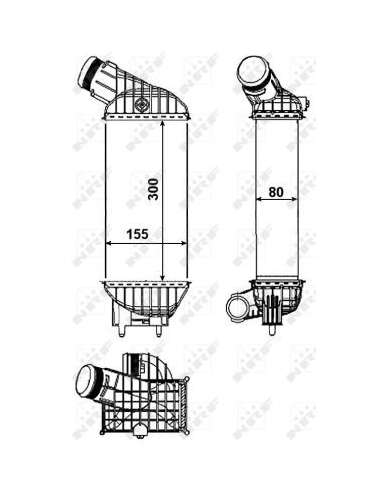 Radiador de aire de admisión Nrf 30462 - INTERCAMBIADOR DE AIRE TURISMO 09- EASY FIT