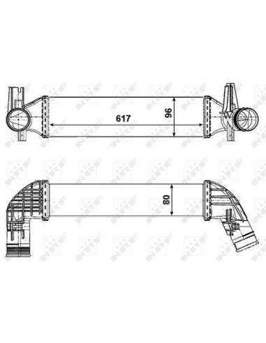 Radiador de aire de admisión Nrf 30463 - INTERCAMBIADOR DE AIRE TURISMO - EASY FIT