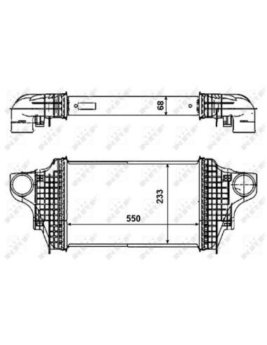 Radiador de aire de admisión Nrf 30464 - INTERCAMBIADOR DE AIRE TURISMO 0 06- EASY FIT