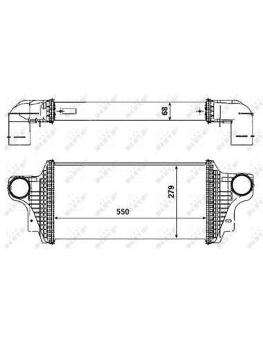 Radiador de aire de admisión Nrf 30465 - INTERCAMBIADOR DE AIRE TURISMO 0 06- EASY FIT