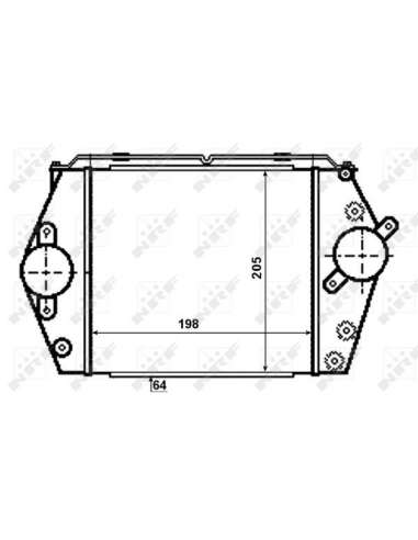 Radiador de aire de admisión Nrf 30471 - INTERCAMBIADOR DE AIRE TURISMO EASY FIT