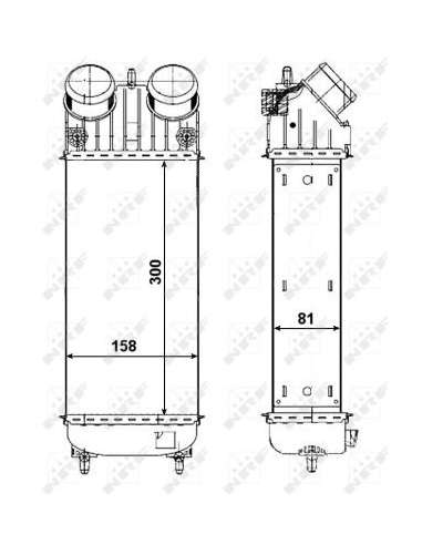 Radiador de aire de admisión Nrf 30473 - INTERCAMBIADOR DE AIRE TURISMO 6- EASY FIT