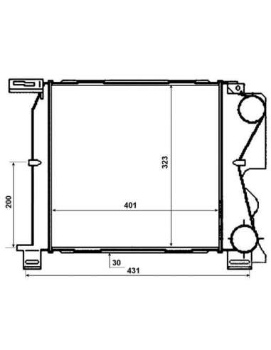 Radiador de aire de admisión Nrf 30477 - INTERCAMBIADOR DE AIRE TURISMO ) Grand Voyager 04- EASY FIT