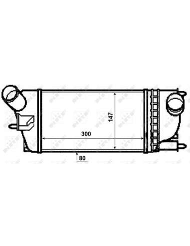 Radiador de aire de admisión Nrf 30478 - INTERCAMBIADOR DE AIRE TURISMO - EASY FIT