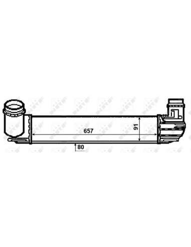 Radiador de aire de admisión Nrf 30481 - INTERCAMBIADOR DE AIRE TURISMO Scenic 09- EASY FIT