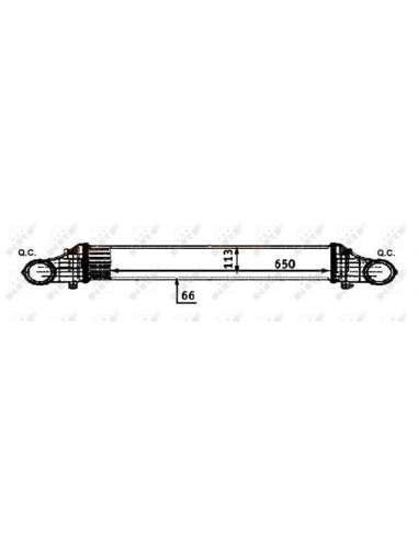 Radiador de aire de admisión Nrf 30502 - INTERCAMBIADOR DE AIRE TURISMO ass EASY FIT