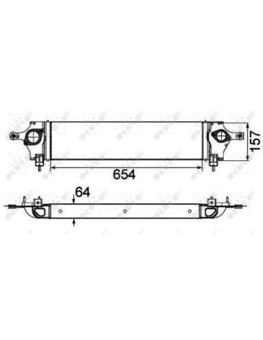 Radiador de aire de admisión Nrf 30510 - INTERCAMBIADOR DE AIRE TURISMO l EASY FIT