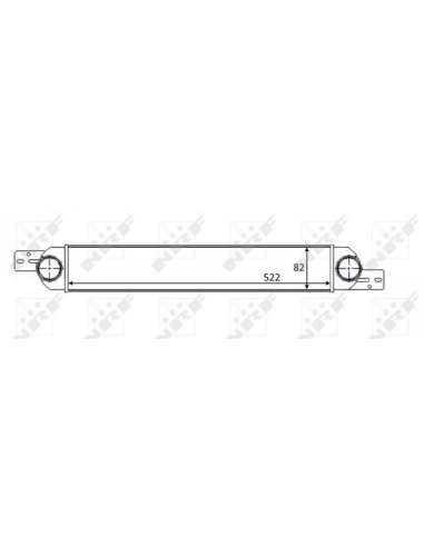 Radiador de aire de admisión Nrf 30512 - INTERCAMBIADOR DE AIRE TURISMO .3 CDTi 04-2005- EASY FIT