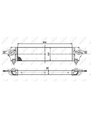 Radiador de aire de admisión Nrf 30513 - INTERCAMBIADOR DE AIRE TURISMO i EASY FIT