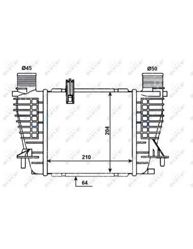 Radiador de aire de admisión Nrf 30518 - INTERCAMBIADOR DE AIRE TURISMO NV200 EASY FIT