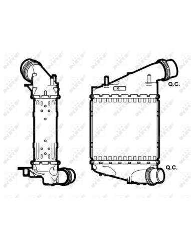 Radiador de aire de admisión Nrf 30529 - INTERCAMBIADOR DE AIRE TURISMO o EASY FIT