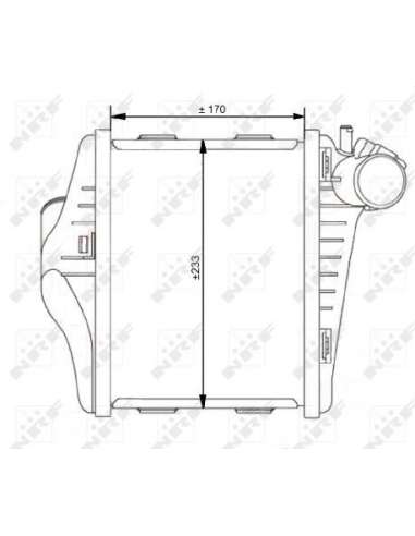 Radiador de aire de admisión Nrf 30537 - INTERCAMBIADOR DE AIRE TURISMO EASY FIT