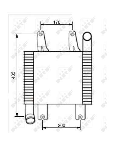 Radiador de aire de admisión Nrf 30539 - INTERCAMBIADOR DE AIRE TURISMO can EASY FIT