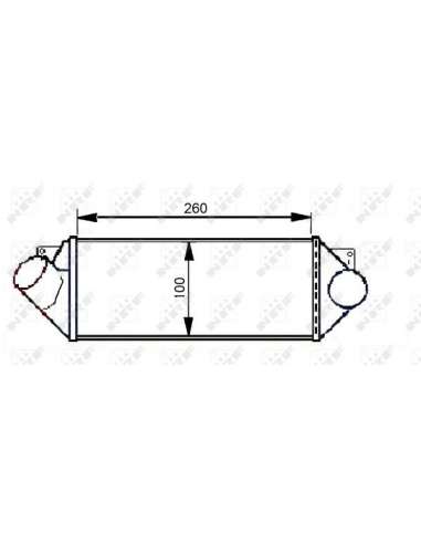 Radiador de aire de admisión Nrf 30542 - INTERCAMBIADOR DE AIRE TURISMO EASY FIT