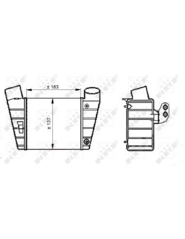 Radiador de aire de admisión Nrf 30544 - INTERCAMBIADOR DE AIRE TURISMO EASY FIT