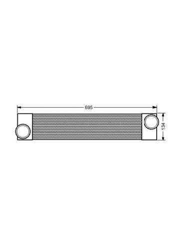 Radiador de aire de admisión Nrf 30550 - RADIADOR, REFRIGERACION MOTOR EASY FIT