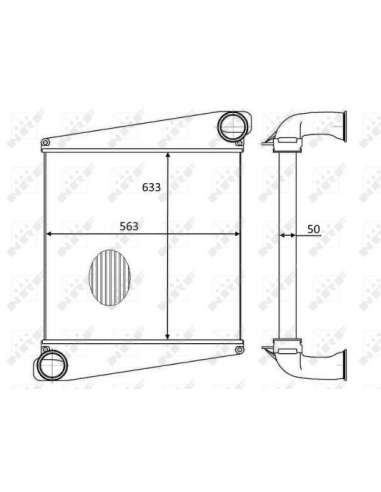 Radiador de aire de admisión Nrf 30556 - RADIADOR, REFRIGERACION MOTOR EASY FIT