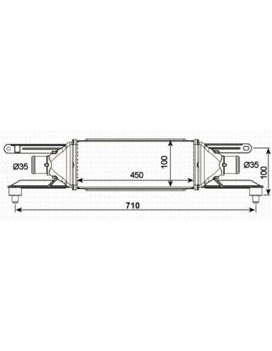 Radiador de aire de admisión Nrf 30750 - INTERCAMBIADOR DE AIRE TURISMO to 08- EASY FIT