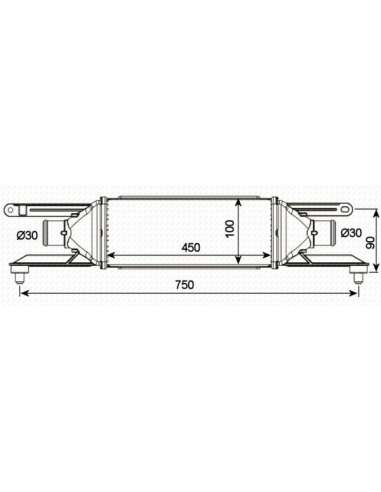 Radiador de aire de admisión Nrf 30751 - INTERCAMBIADOR DE AIRE TURISMO unto 05- EASY FIT