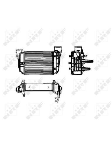 Radiador de aire de admisión Nrf 30753 - INTERCAMBIADOR DE AIRE TURISMO 00- EASY FIT