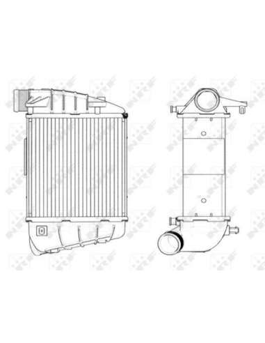 Radiador de aire de admisión Nrf 30771 - INTERCAMBIADOR DE AIRE TURISMO ro 04- EASY FIT