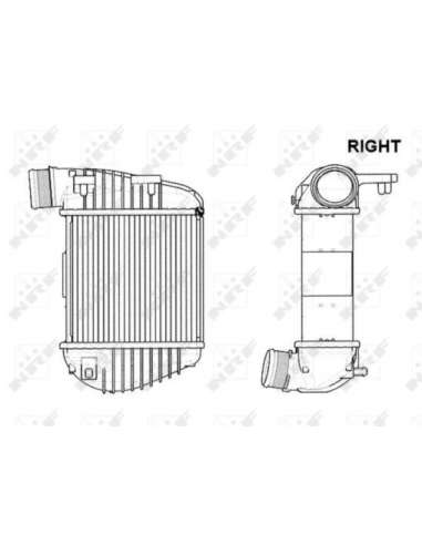 Radiador de aire de admisión Nrf 30772 - INTERCAMBIADOR DE AIRE TURISMO EASY FIT