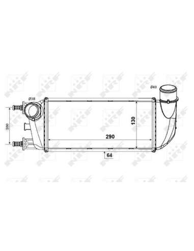 Radiador de aire de admisión Nrf 30773 - INTERCAMBIADOR DE AIRE TURISMO EASY FIT