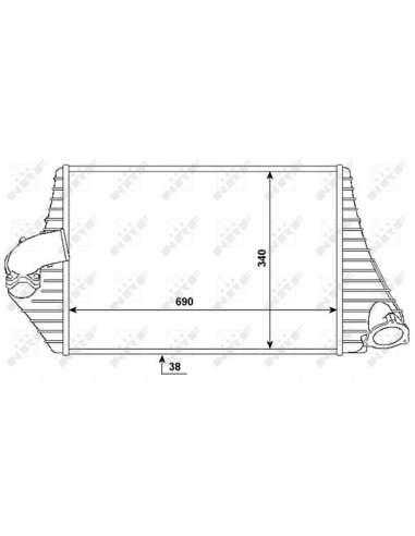 Radiador de aire de admisión Nrf 30783 - INTERCAMBIADOR DE AIRE TURISMO e 96- EASY FIT