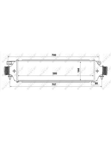 Radiador de aire de admisión Nrf 30788 - INTERCAMBIADOR DE AIRE TURISMO to 08- EASY FIT