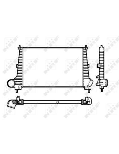 Radiador de aire de admisión Nrf 30845 - INTERCAMBIADOR DE AIRE TURISMO EASY FIT