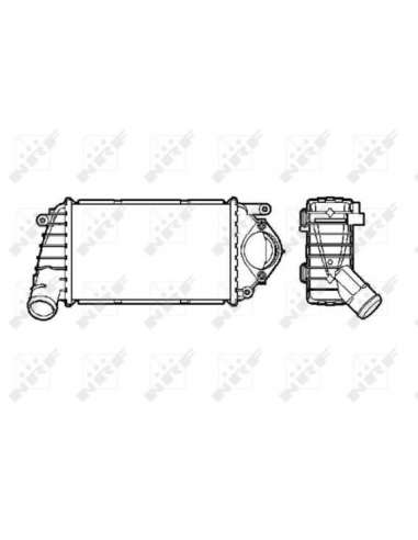 Radiador de aire de admisión Nrf 30849 - INTERCAMBIADOR DE AIRE TURISMO - EASY FIT