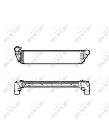 Radiador de aire de admisión Nrf 30859 - INTERCAMBIADOR DE AIRE TURISMO e 06- EASY FIT