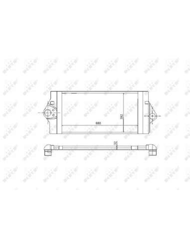 Radiador de aire de admisión Nrf 30893 - INTERCAMBIADOR DE AIRE TURISMO e 02- EASY FIT