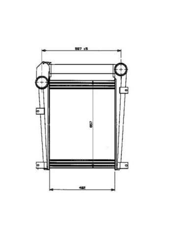 Radiador de aire de admisión Nrf 309004 - RADIADOR DE AIRE DE ADMISION EASY FIT