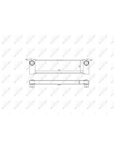 Radiador de aire de admisión Nrf 30901 - INTERCAMBIADOR DE AIRE TURISMO o 03- EASY FIT