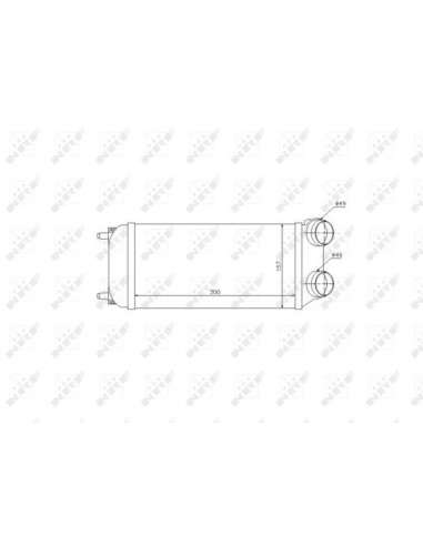 Radiador de aire de admisión Nrf 30904 - INTERCAMBIADOR DE AIRE TURISMO 9- EASY FIT