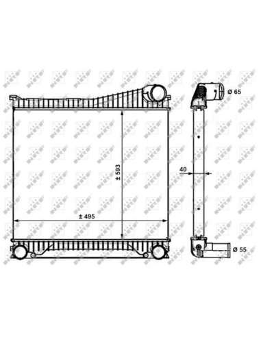 Radiador de aire de admisión Nrf 30913 - INTERCAMBIADOR DE AIRE TURISMO covery 11/2009- EASY FIT