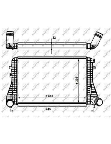 Radiador de aire de admisión Nrf 30915 - INTERCAMBIADOR DE AIRE TURISMO 08-11/2012 EASY FIT