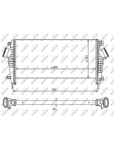 Radiador de aire de admisión Nrf 30917 - INTERCAMBIADOR DE AIRE TURISMO 07/2015- EASY FIT