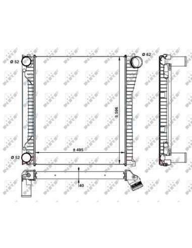 Radiador de aire de admisión Nrf 30929 - INTERCAMBIADOR DE AIRE TURISMO ge Rover 09/2010- EASY FIT